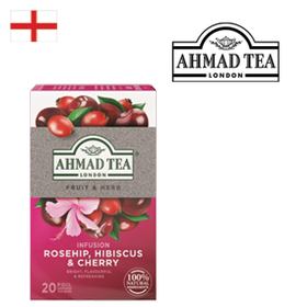 Ahmad Tea Rosehip, Hibiscus & Cherry 20x2g
