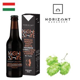 Horizont Night Shift 2022 Russian Imperial Stout Aged in Bourbon Barrels With Chocolate & Coffee 330ml