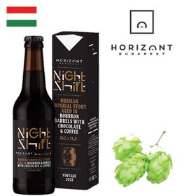Horizont Night Shift 2023 Russian Imperial Stout Aged in Bourbon Barrels With Chocolate & Coffee 330ml