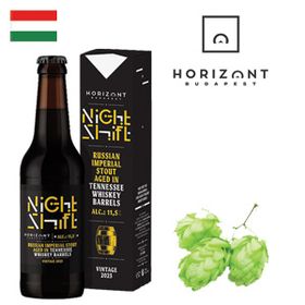 Horizont Night Shift 2023 Russian Imperial Stout Aged in Tennessee Whiskey Barrels 330ml