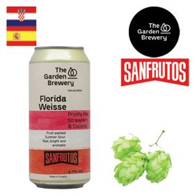 The Garden Brewery / Sanfrutos - FloridaWeisse Prickly Pear Strawberry & Coconut 440ml CAN